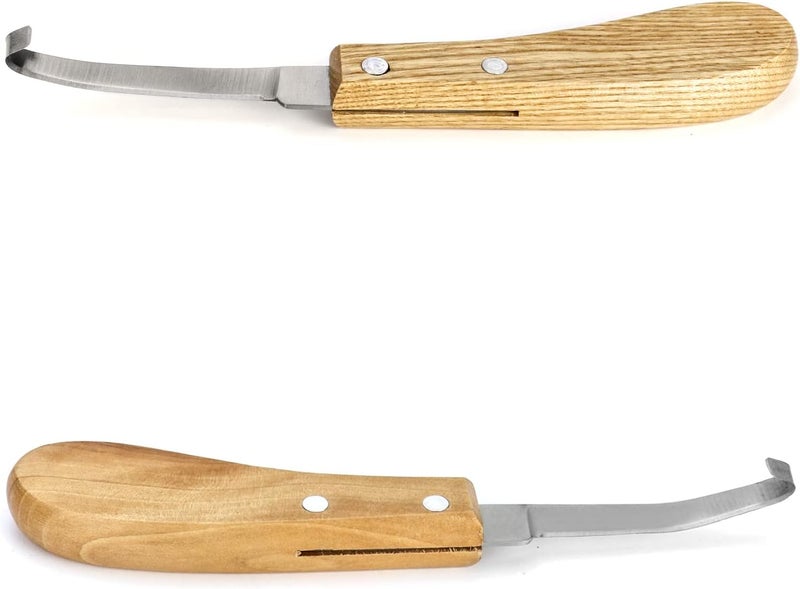 QWORK Hoof Cutter Set, Left and Right Hand Shaped, Stainless Steel - Image 3